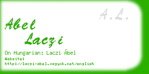 abel laczi business card